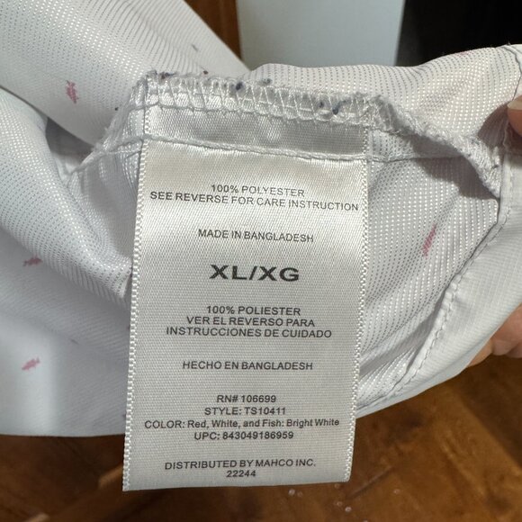 Habit men short sleeve XL fishing shirt fish & stars vented Style TS10411 40 SPF - Picture 2 of 7